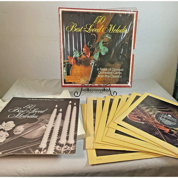Readers Digest 150 Best Loved Melodies 8 Vinyl LP Box Set Orchestral Classics - Picture 1 of 8